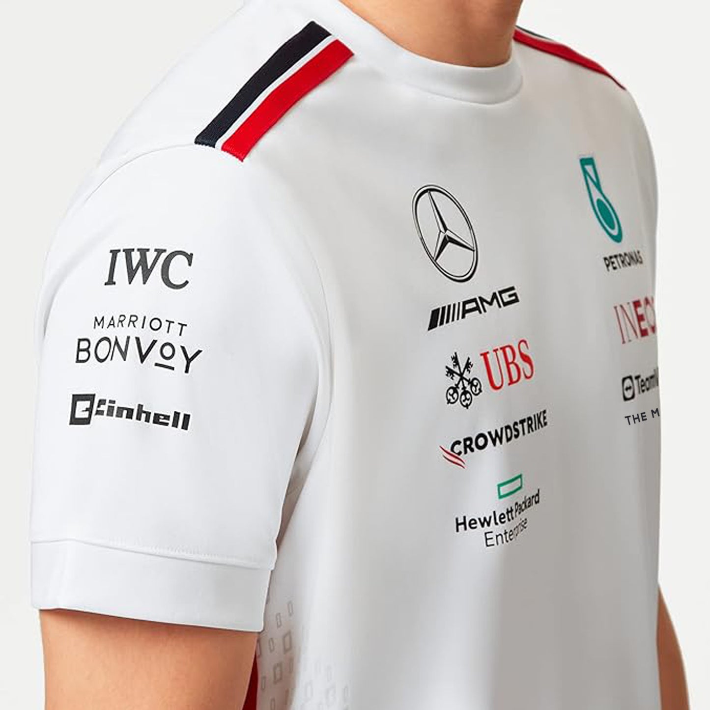 Mercedes AMG F1 Men's Driver T-Shirt - Black/White