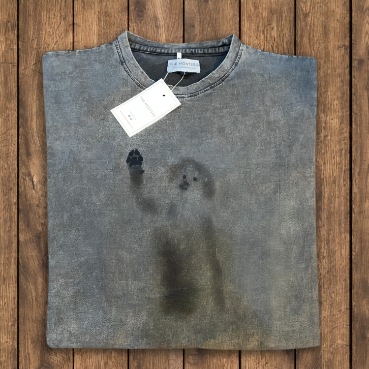 Dog's Paws Glass T-Shirt - THE MONTERO
