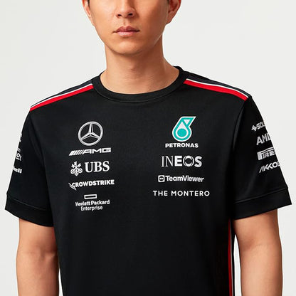 Mercedes AMG F1 Men's Driver T-Shirt - Black/White