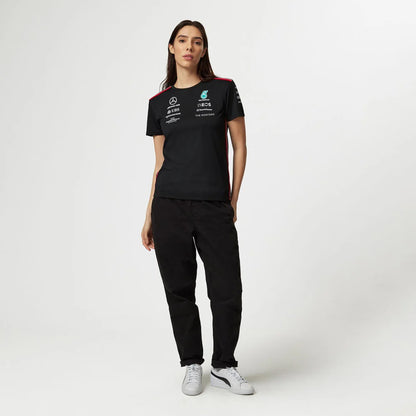 Mercedes AMG F1 Women's Driver T-Shirt - Black/White