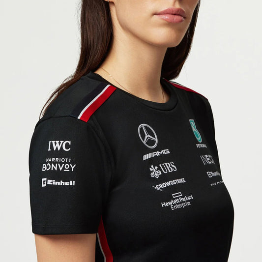 Mercedes AMG F1 Women's Driver T-Shirt - Black/White