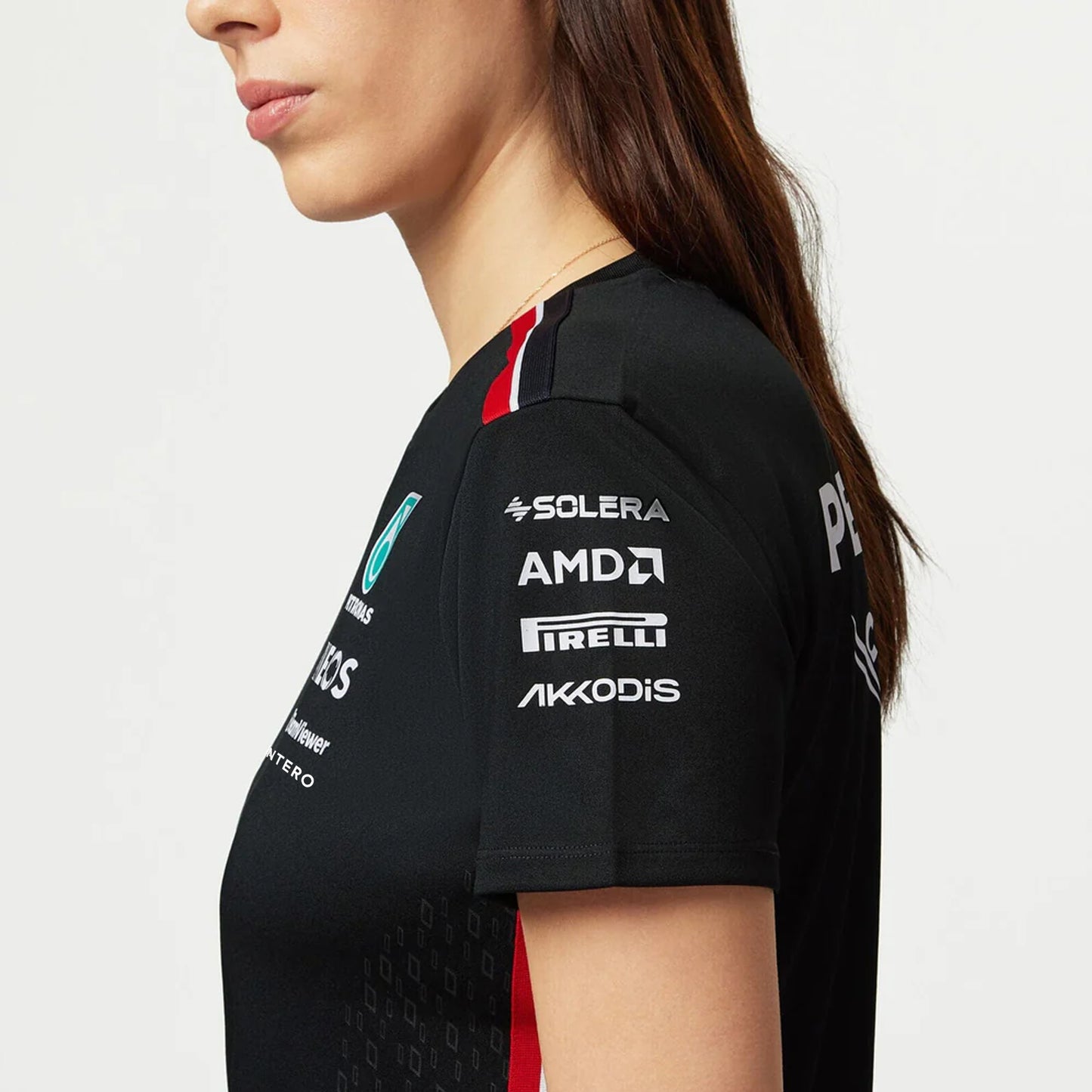 Mercedes AMG F1 Women's Driver T-Shirt - Black/White