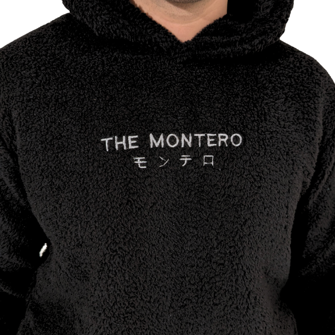 THE MONTERO Black Sherpa Hoodie - UNISEX - THE MONTERO