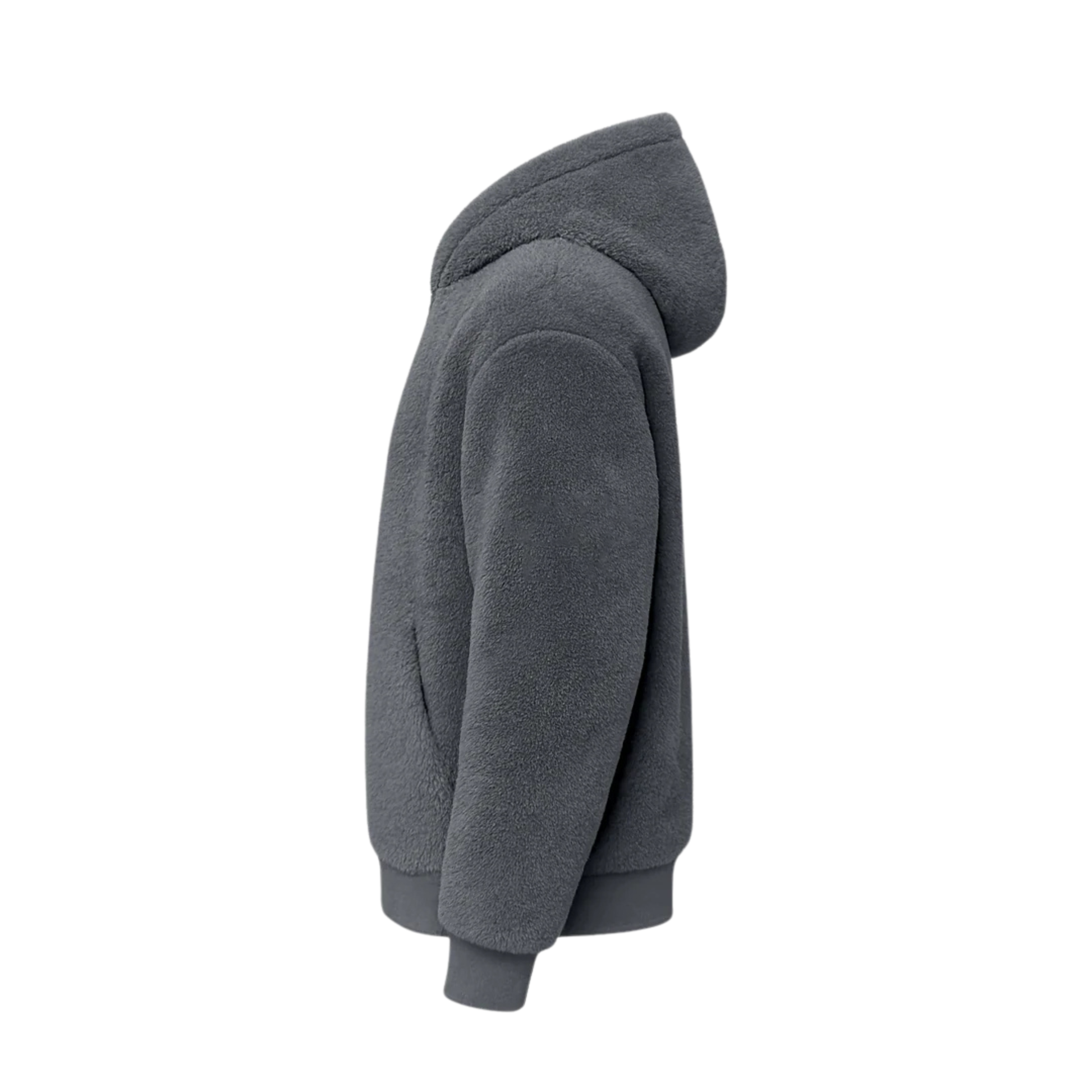 THE MONTERO Grey Sherpa Hoodie - UNISEX - THE MONTERO