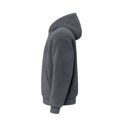 THE MONTERO Grey Sherpa Hoodie - UNISEX - THE MONTERO