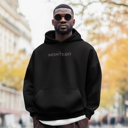 THE MONTERO Black Hoodie – Silence Edition - UNISEX - THE MONTERO