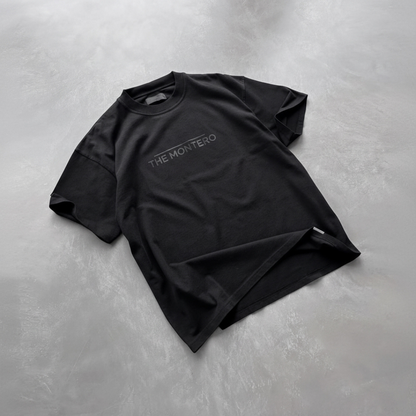 THE MONTERO Signature Black T-Shirt – Luxury Streetwear Product Image