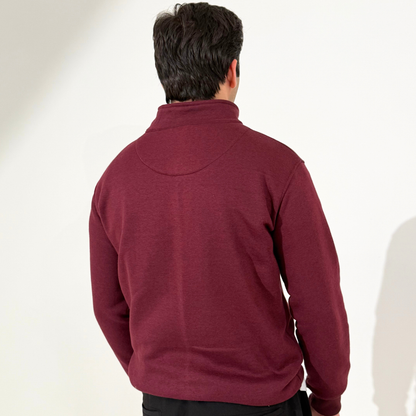 Wine Color Unisex Quarter Zipper – THE MONTERO - THE MONTERO