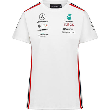 Mercedes AMG F1 Women's Driver T-Shirt - Black/White