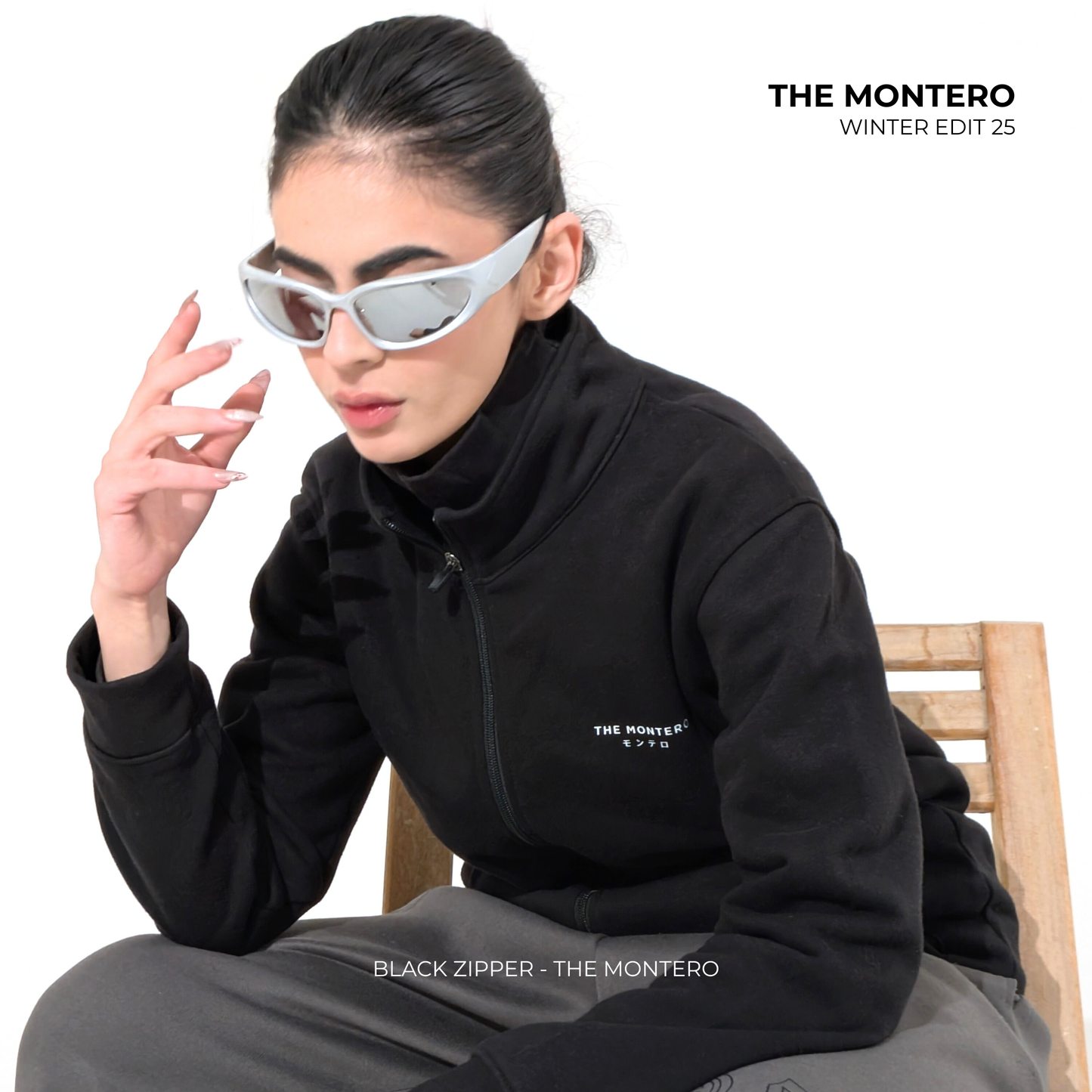 Black Zipper Jacket - THE MONTERO - THE MONTERO