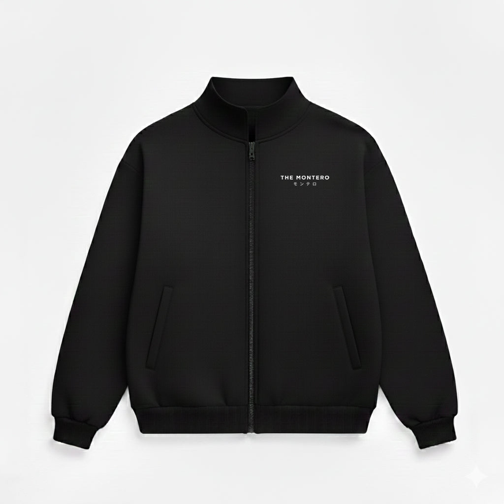 Black Zipper Jacket - THE MONTERO - THE MONTERO