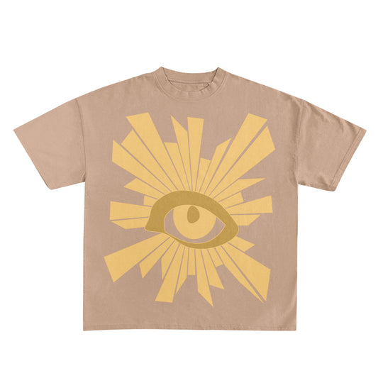 The Eye Oversized Tee - Beige