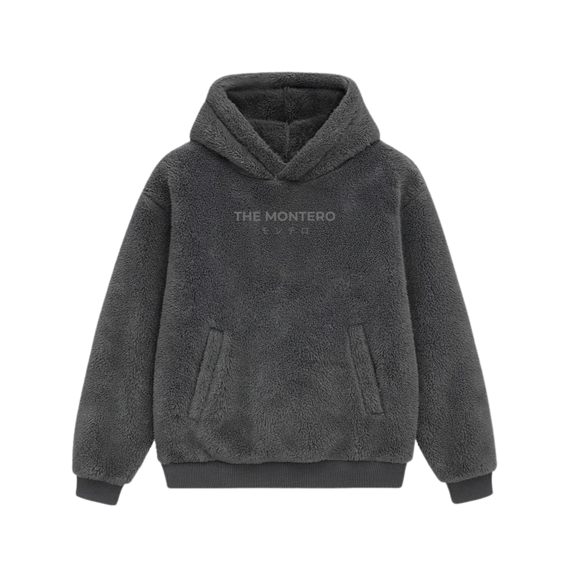 THE MONTERO Grey Sherpa Hoodie - UNISEX - THE MONTERO