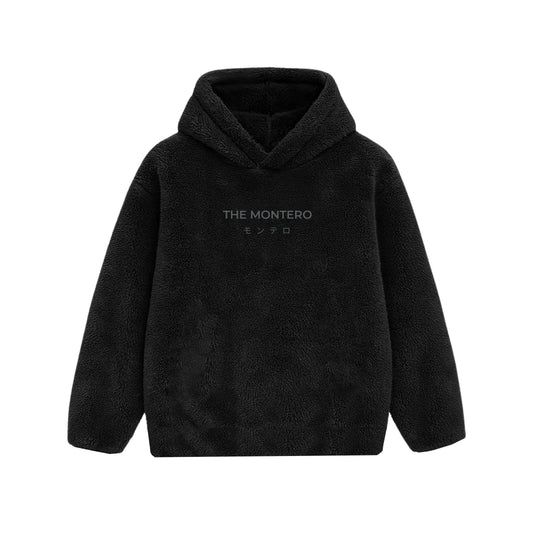 THE MONTERO Black Sherpa Hoodie - UNISEX - THE MONTERO